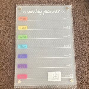 Magnetic Weekly Planner Board